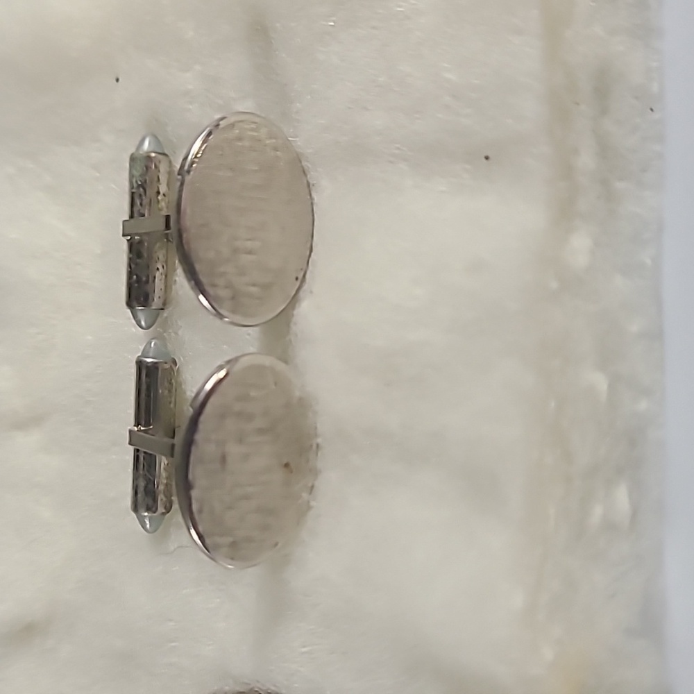 Silver cufflinks